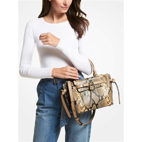 michael kors hamilton python|michael kors hamilton medium.